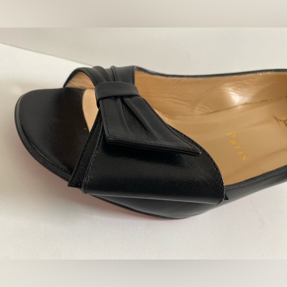 ✨ CHRISTIAN LOUBOUTIN peep toe kitten heels - Picture 13 of 16
